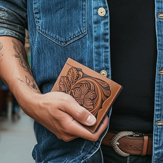 HandMade Bifold Brown Wallet