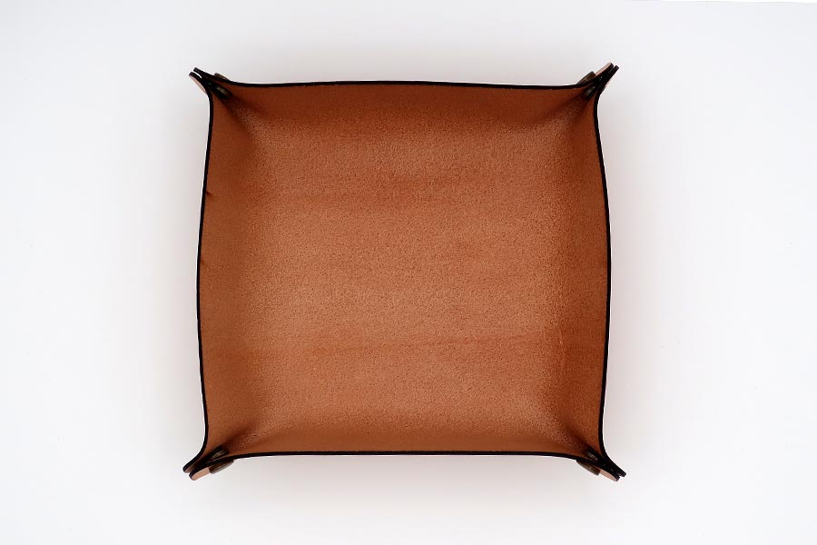 Leather Tray with Designe