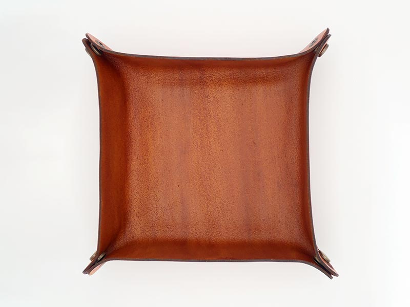 Leather Tray with Designe